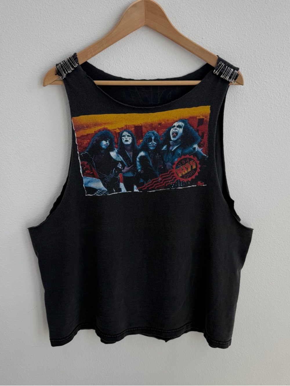 Vintage KISS rock shirt sleeveless tank - Picture 2 of 11